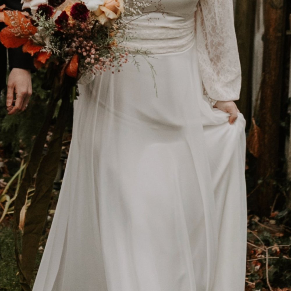 Canadian design Lillian Wild bridal skirt